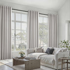 Topfinel 100% Blackout Curtains 90 Inches Long for Living Room 2 Panels Set Thick Linen Texture Energy Saving Curtain Window Coverings Hook Belt Pleated Drapes Aesthetic Bedroom(W40 xL90,Grey Beige)