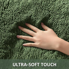 Ophanie Gray Green Rug Grass Area Rugs for Bedroom, 4x6 Shag Fluffy Carpet, Fuzzy Furry Plush Soft Cute Kids Baby Girls Shaggy Bedside Indoor Floor Carpets for Teen Dorm Home Decor Aesthetic, Nursery