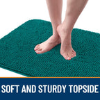 OLANLY Dog Door Mat for Muddy Paws 30x17, Super Absorbent Chenille Mud Mat
