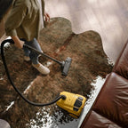 AROGAN Premium Faux Cowhide Rug 2.3 x 3.6 Feet, Sturdy and Large Size Cow Print Rugs, Suitable for Bedroom Living Room Western Decor, Faux Fur Animal Cow Hide Carpet, Saddle Brown