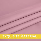 NICETOWN Room Darkening Draperies Curtains Panels, 2 Panels Rouge Pink W52 x L84
