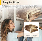 Washable Area Rugs 9'x12' Non-Slip Modern Abstract Soft for Living Room Entryway Bedroom Nursery, Print Pattern, Brown Tan Beige Coffee