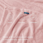 Bedsure GentleSoft Fleece Bed Blankets Full Size Pink - Soft Lightweight Plush Fuzzy Cozy Luxury Blanket Microfiber, 84x90 inches