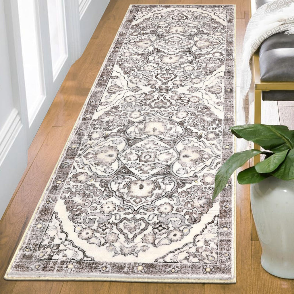 HEBE Hallway Runner Rug 2'x6', Washable Non Slip Kitchen Rug Runner