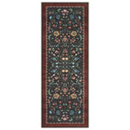 GarveeHome Floral Rug 2.5x8 Runners for Hallways, Boho Kitchen Runner Rugs Non Slip Bath Runners, Vintage Washable Runner Rug for Bedroom, Soft Long Rugs for Entryway Bathroom Laundry Dorm, Red
