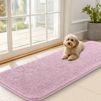 OLANLY Dog Door Mat for Muddy Paws 59x20, Super Absorbent Chenille Mud Mat