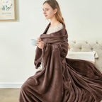 BEDELITE Fleece Blankets Queen Size Brown Throw Blankets for Bed, Luxury Plush Cozy Fuzzy Blanket 90x90 inches, Super Soft Warm Lightweight Throw Blanket All Seasons Suitable