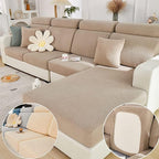 Couch Cushion Covers for Sofa Couch Covers Wear-Resistant Universal Sofa Cover Washable Stretch for Sectional Slipcovers (Texture-Light Coffee,Large Single Seat Cover)