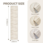 Restydon 2x12 Runner Rug Non Slip,Washable Hallway Runner Rug,Brown