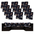 12 Piece Outdoor Cushion Covers, Patio Sofa Cushion Covers, Stretch Fit