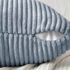 MIULEE Dusty Blue Decorative Throw Pillow Covers for Couch 18x18 Inch