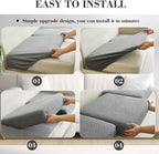 Sofa Covers Couch Covers for Sofa Pet Friendly Couch Cushion Covers Universal Sofa Covers Washable Stretch Slipcovers for Sectional Sofa (Texture Gray,Extra Large Single Seat Cover)
