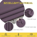 NICETOWN Plum Curtains for Living Room 84 inches Long - Plum Grommet Room Darkening Window Treatments Sound Reducing Drapes for Bedroom, 2 Panels, W52 x L84