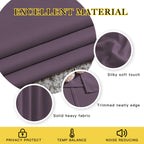 NICETOWN Plum Curtains for Living Room 84 inches Long - Plum Grommet Room Darkening Window Treatments Sound Reducing Drapes for Bedroom, 2 Panels, W52 x L84