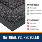 OLANLY Front Door Mat Outside 59x23, All-Season Heavy-Duty Rubber Doormat