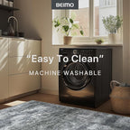 Area Rugs 8x10 for Living Room Bedroom, Modern Abstract Machine Washable Rug, Large Soft Low Pile Floor Carpet with Non Slip Backing for Dining Room, Silver Grey