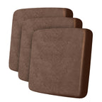 ANARACHON Leather Look Couch Cushion Covers Sofa Seat Slipcovers Sets Couches Furniture Protector for Sectional Armchair Loveseat Pets Kids Stretch Spandex Fabric (3 Cushion XL Sofa, Brown)