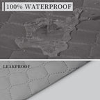 ISSUNTEX Double Protection 100% Waterproof Sofa Covers for Living Room, Couch Covers for 3 Cushion Couch Sofa, Reversible Furniture Protector Sofa Cover for Dogs, Pets, Kids (Sofa, Gray/Light Gray)