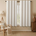 XOGUIBO 80% Boho Blackout Curtains 63 Inch Linen Blend Drapes 2 Panels