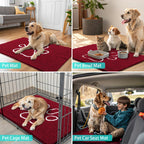 Smiry Dog Door Mat for Muddy Paws, Absorbent Non Slip Dirt Trapper, 24x16