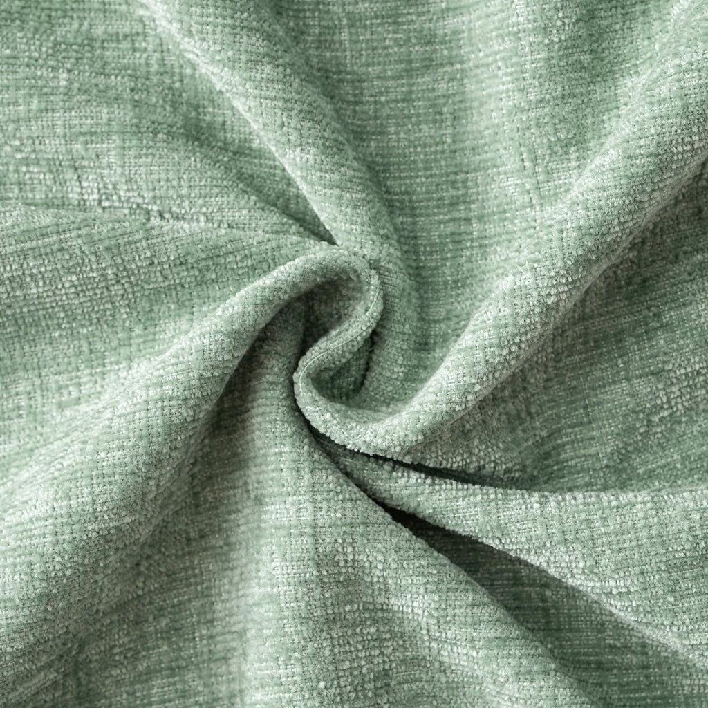 MIULEE Soft Chenille Throw Pillow Covers Greyish Green 20x20 Pack of 2