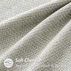 MIULEE Pack of 2 Couch Throw Pillow Covers 20x20 Inch Grey-White Modern Boho Accent Decorative Pillow Covers Soft Chenille Farmhouse Cushion Covers for Home Decor Bed Sofa Living Room