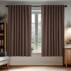 Deconovo Blackout Curtains for Bedroom, Living Room Curtains 63 Inches Long