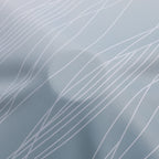 Stone Blue and Greyish White Blackout Curtains for Living Room 84 Inch Long