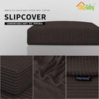 Easy-Going Stretch Cushion Cover Sofa Cushion Furniture Protector Sofa Seat Sofa slipcover Sofa Cover Soft Flexibility with Elastic Bottom(Sofa Cushion, Chocolate)