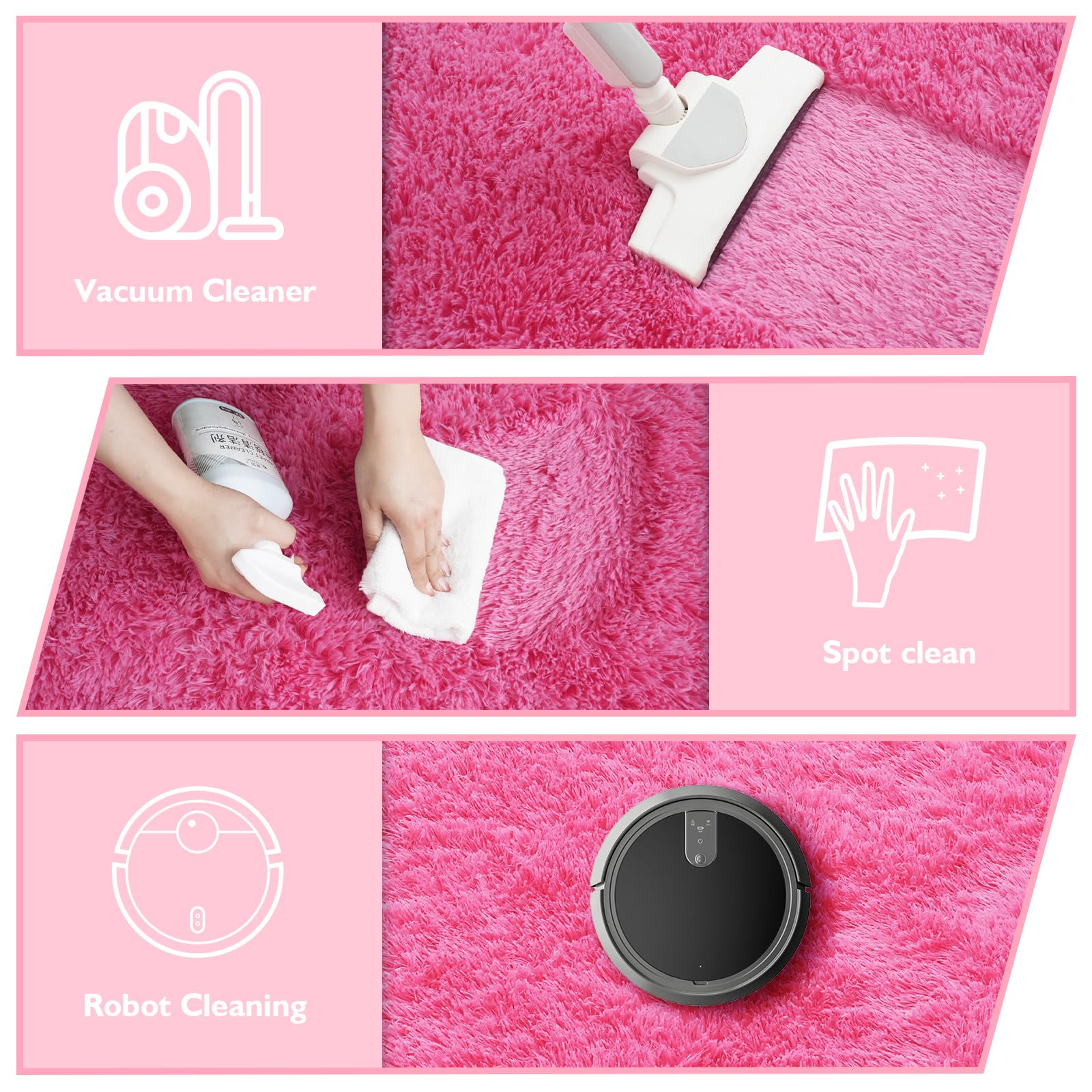 9x12 Fluffy Area Rugs for Living Room Bedroom,Large Fuzzy Shag Area Rug