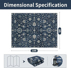 Washable Rugs 8x10 Area Rugs for Living Room,Bedroom,Dining Room- Soft Low Pile Stain-Resistant Carpet with Non-Slip Rubber Backing,Vintage Large Area Rug for Nursery Home Office Decor