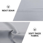 DWCN Blackout Curtains for Bedroom – Rod Pocket Thermal Insulated Noise Reducing Noise Reducing Drapes for Living Room, W 60 x L 63 Inch, 2 Panels, Silver Grey