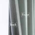 MIULEE Velvet Curtains 108 inches - Luxury Blackout Curtains for Bedroom Living Room Thermal Insulated Super Soft Window Drapes Rod Pocket & Back Tab, Misty Blue, W52 x L108 inches, 2 Panels