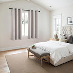 MIULEE Cobblestone Blackout Curtains for Bedroom Living Room 63 Inches Long 2 Panels, Thermal Insulated Room Darkening Drapes Solid Grommet Noise Reduction Light Blocking Window Treatments 40x63 Inch
