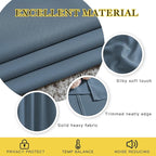 NICETOWN Blackout 72 inch Curtains for Kids Room, Grommet Room Darkening Thermal Insulated Solid Window Treatments Sound Reducing for Bedroom, 2 Panels, W37 x L72, Smoky Blue