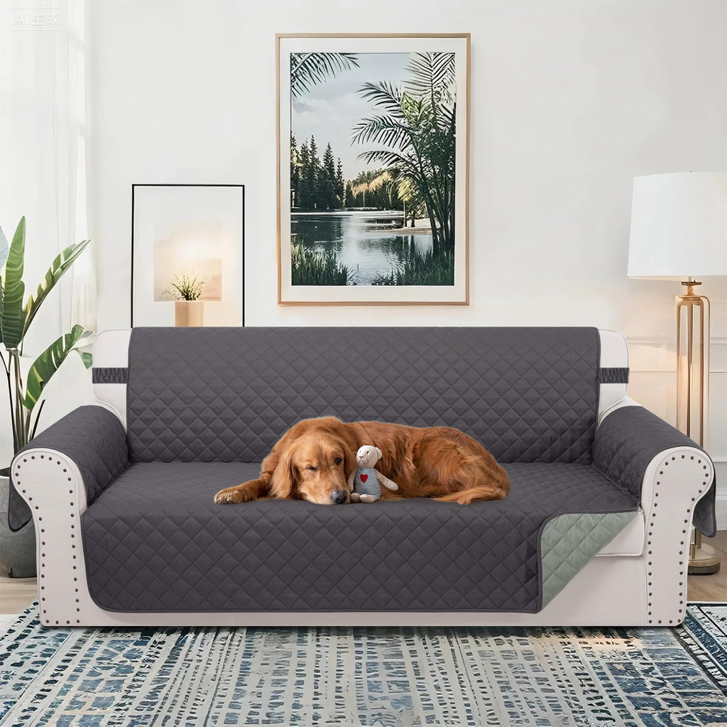 Luxshare Home Reversible Oversized Sofa Covers, XL Sofa, Dark Grey/Light Grey