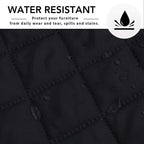 Easy-Going Sectional Couch Covers for Dogs L Shape Sofa Cover Reversible Sofa Slipcover Chaise Lounge Cover Furniture Protector Cover for Pets Dog Cat (42 x 68 inches, Black/Black)