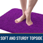 OLANLY Dog Door Mat for Muddy Paws 70x35, Super Absorbent Chenille Mud Mat