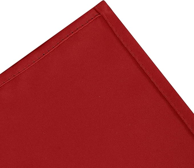 LEMOMO Blackout Curtains 52 x 84 inch/Bright Red Curtains Set of 2 Panels/Thermal Insulated Room Darkening Bedroom Curtains