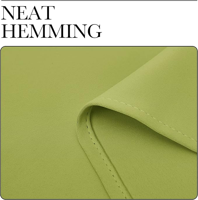 NICETOWN Room Darkening Window Panels - Fresh Green Thermal Insulated Curtains 95 inches Length for Christmas Bedroom (42 inches Width, Double Pieces)