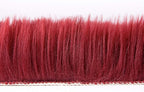 Ashler Faux Fur Rug, Deep Red Area Rugs, Fluffy Sheepskin Fur Rug, Fuzzy Ultra Soft 2 x 6 Ft Rugs, Machine Washable Shag Rug, Nursery Throw Rugs for Bed, Living Room