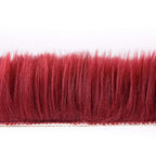 Ashler faux fur rug, Fluffy Shaggy Area Rug Ultra Soft 2 x 3 Feet Sheepskin Fur Rug, Deep Red Fuzzy Rug Machine Washable Shag Rug, Nursery Decor Throw Rugs for Bedroom, kids room, Living Room