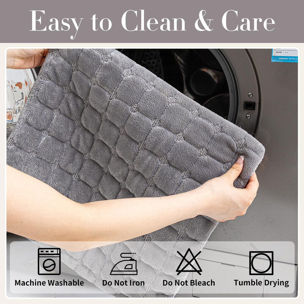 MDSASFD Velvet Couch Cover, Washable Sectional Sofa Cover, Anti Slip Sofa Slipcovers for 3 Cushion Couch Sofa L Shaped Recliner, Furniture Protector Covers for Pets Kids(Dark Grey, Only 1 PCS)