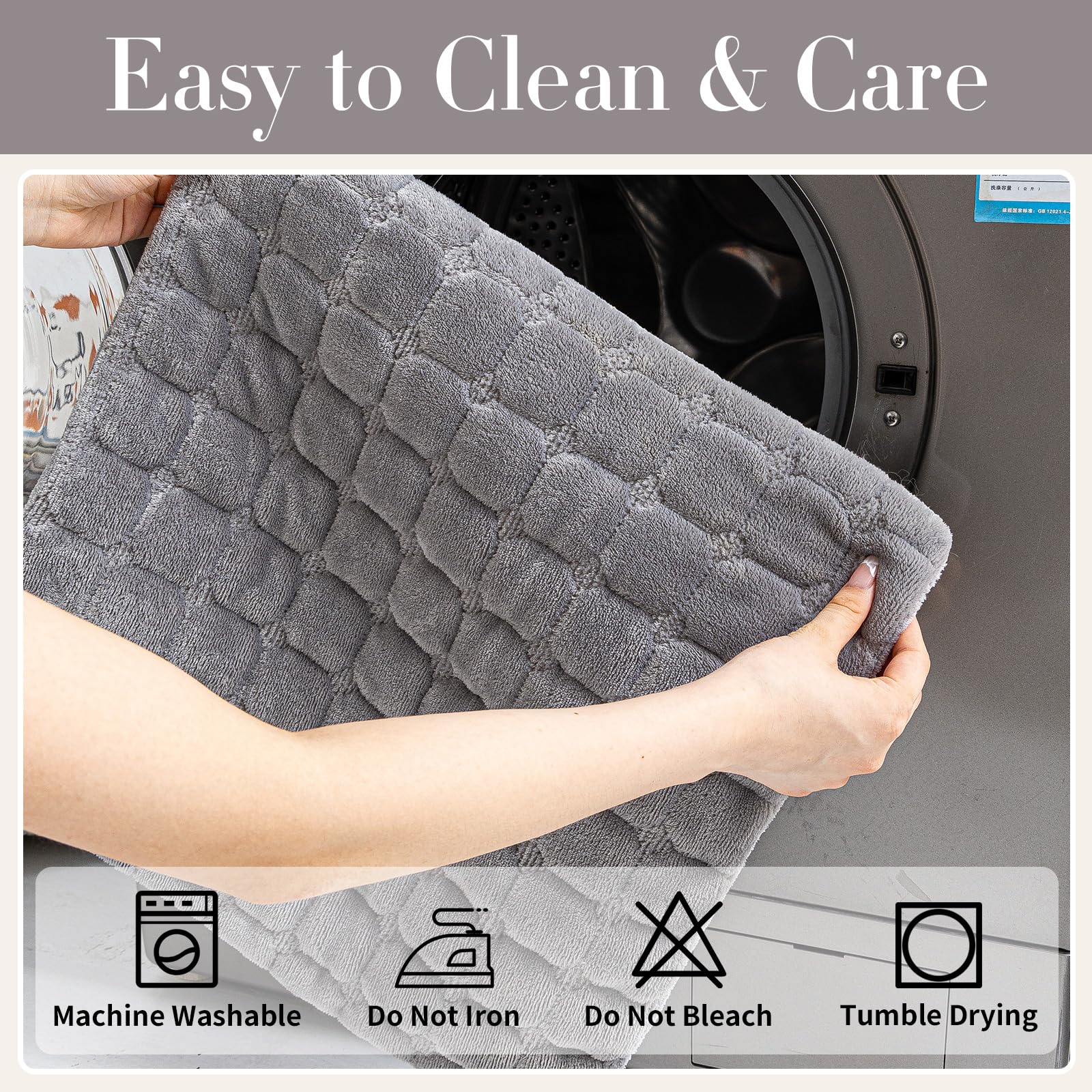 MDSASFD Velvet Couch Cover, Washable Sectional Sofa Cover, Anti Slip Sofa Slipcovers for 3 Cushion Couch Sofa L Shaped Recliner, Furniture Protector Covers for Pets Kids(Dark Grey, Only 1 PCS)