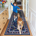 HEBE Hallway Runner Rug 2'x8', Washable Non Slip Kitchen Rug Runner