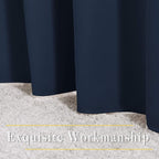NICETOWN Window Drapes Long Curtains - (52 inches Wide x 120 inches Long, Navy, 2 Pieces) Living Room Panels Grommet Top Window Treatment for Hall & Guest Room