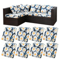 8 Piece Outdoor Cushion Covers, Patio Sofa Cushion Covers, Stretch Fit
