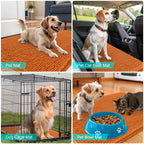 OLANLY Dog Door Mat for Muddy Paws 59x32, Super Absorbent Chenille Mud Mat