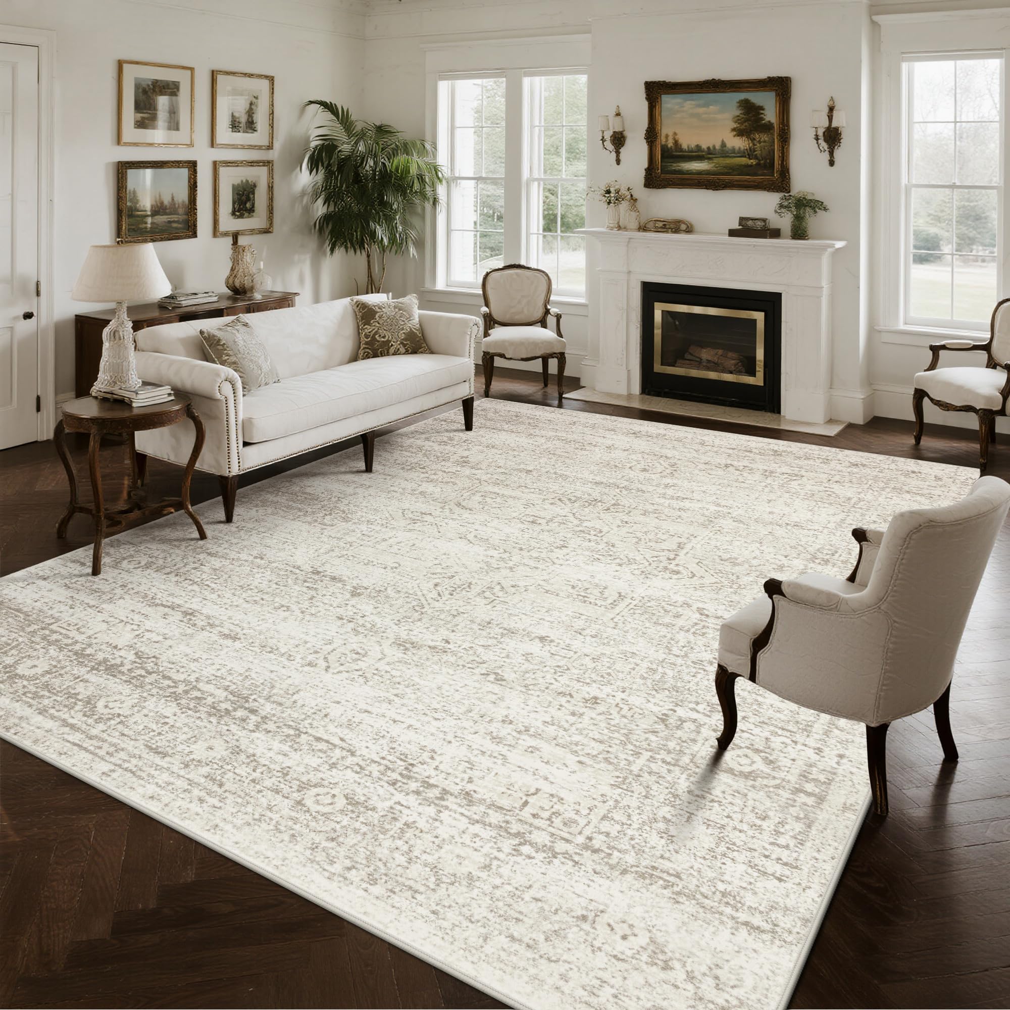 Washable Rugs 10x14 Area Rugs for Living Room,Bedroom,Dining Room Carpet