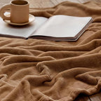 Bedsure GentleSoft Orange Fleece Blankets Queen Size - Bed Blanket Soft Lightweight Plush Fuzzy Cozy Luxury Microfiber, 90x90 inches